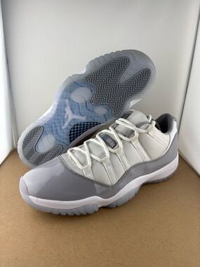 Nike Air Jordan 11 low Grey Cement size 11 SKU pre-owned AV2187 140